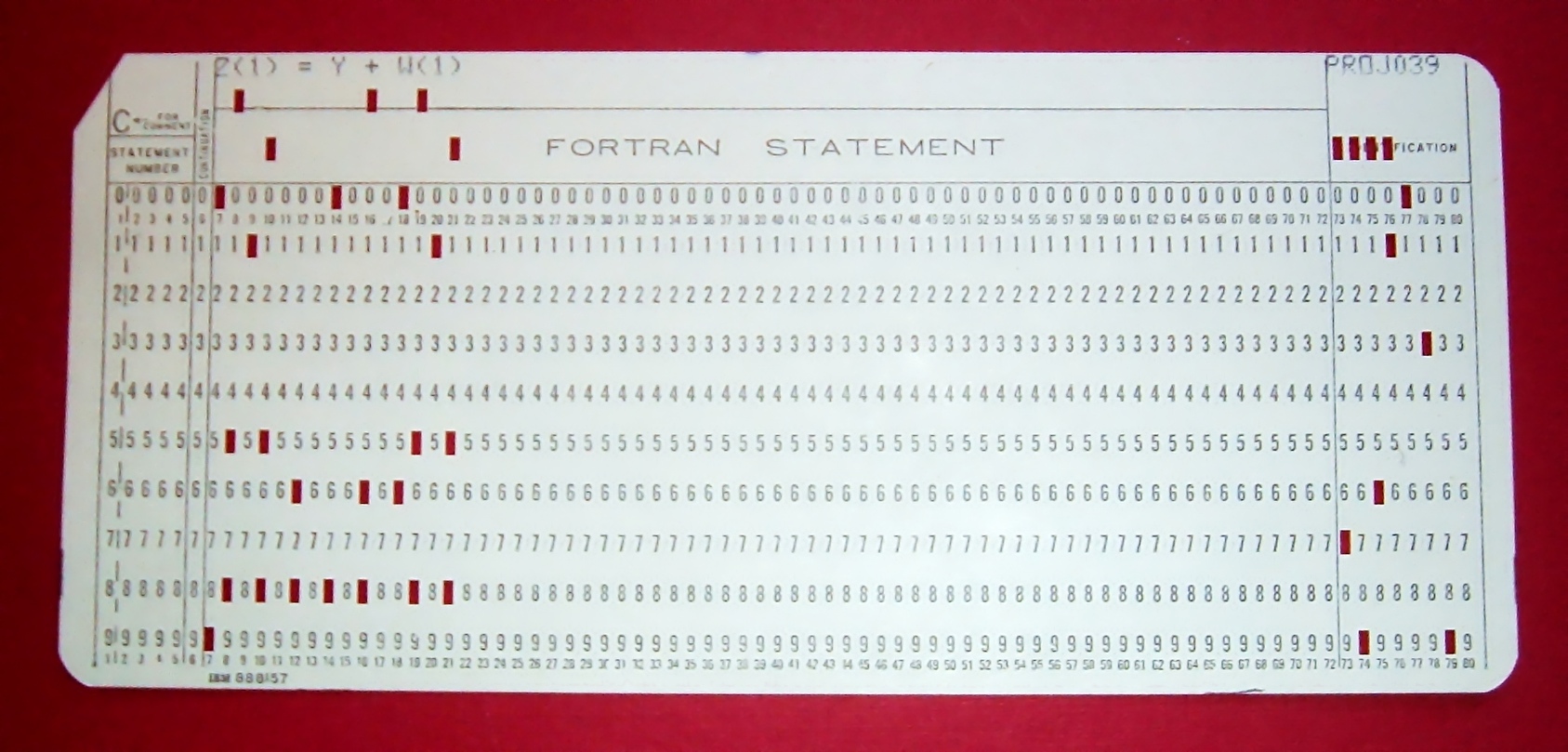 Punched cards